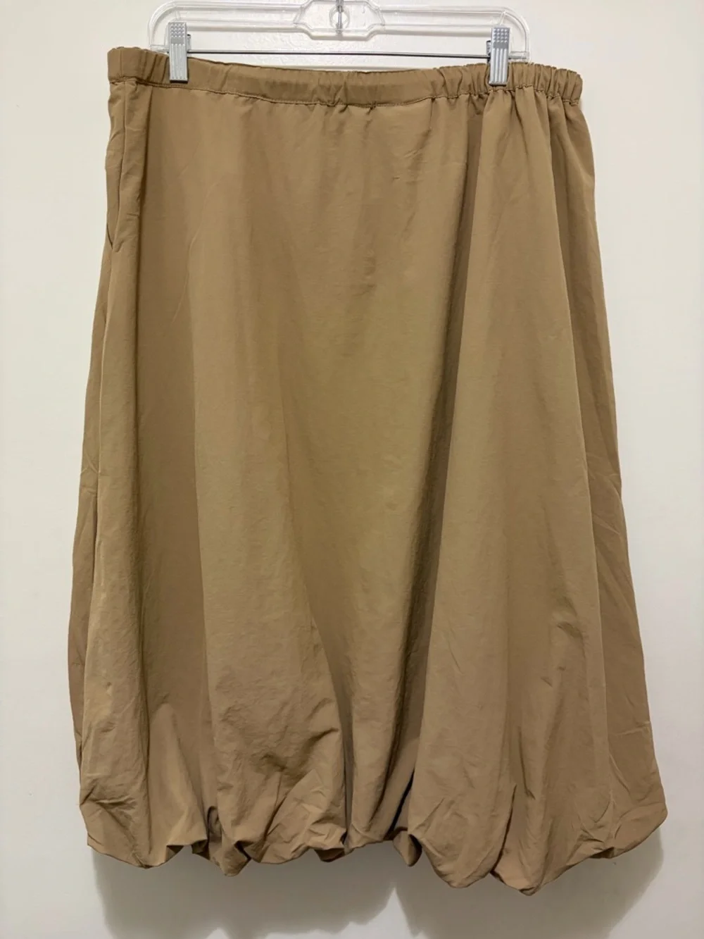 Hunter Bubble Hem Midi Skirt in‎ Clay XL NWT - Picture 4 of 6